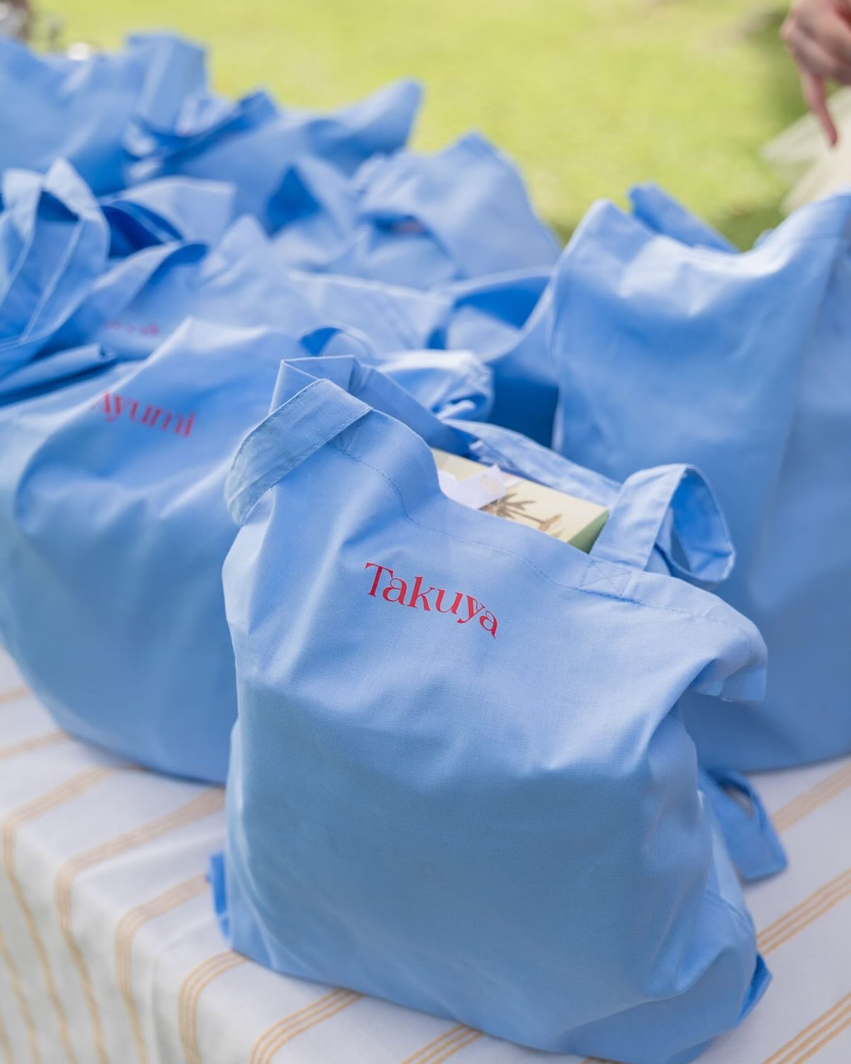 ゲストのお名前入り | 席札トートバッグ | 引き出物トートとしても◎