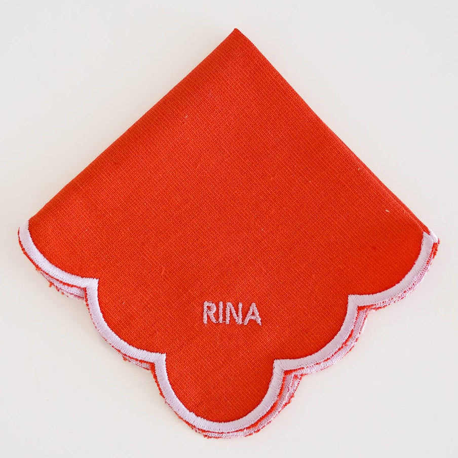 席札ハンカチ #Wave | Blood Orange