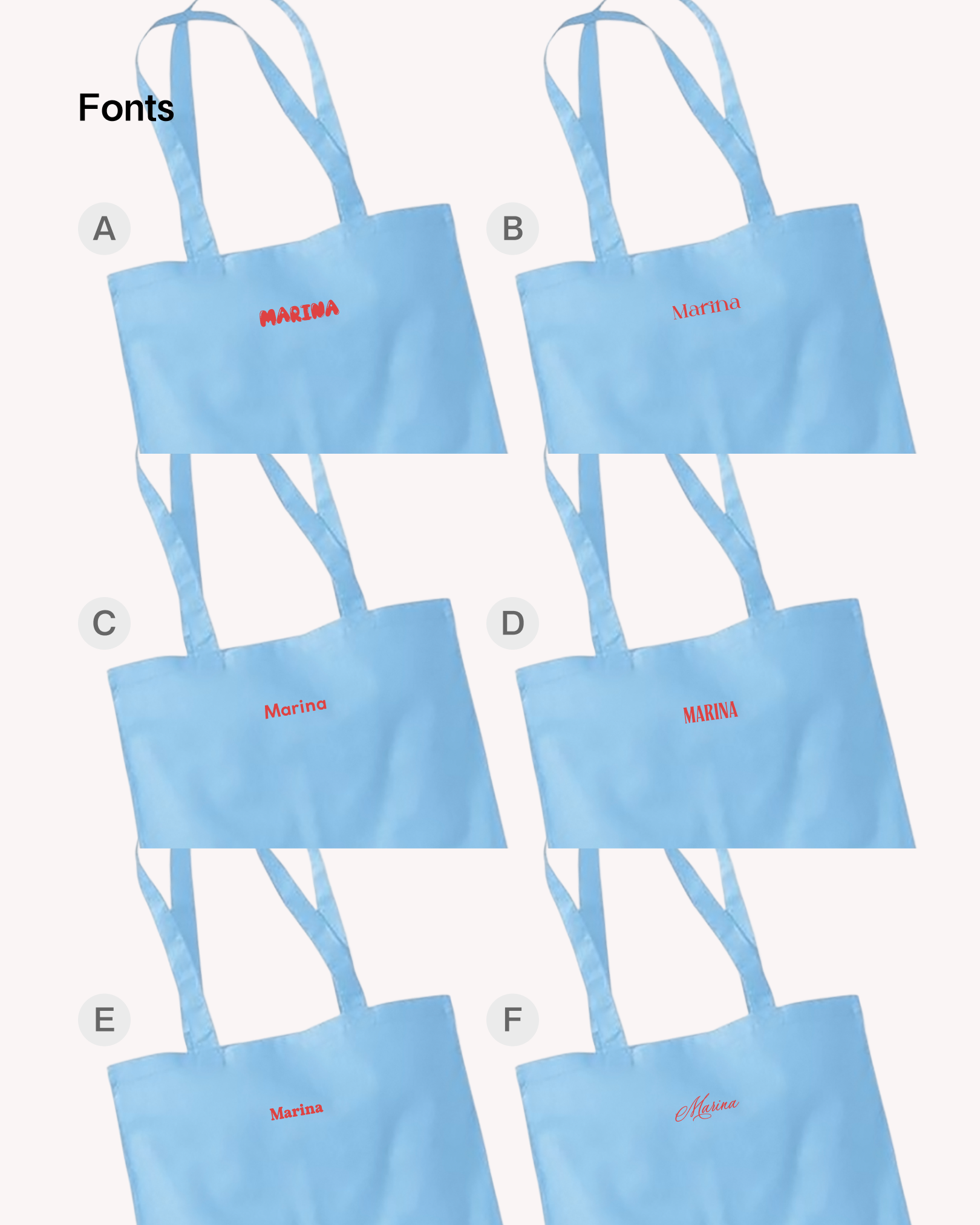 ゲストのお名前入り | 席札トートバッグ