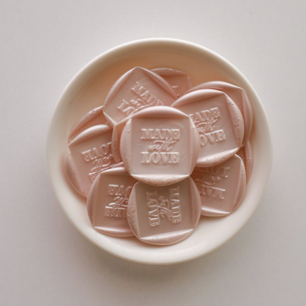 Sealing Stamp / Made with Love/ Pale Pink /10枚入り