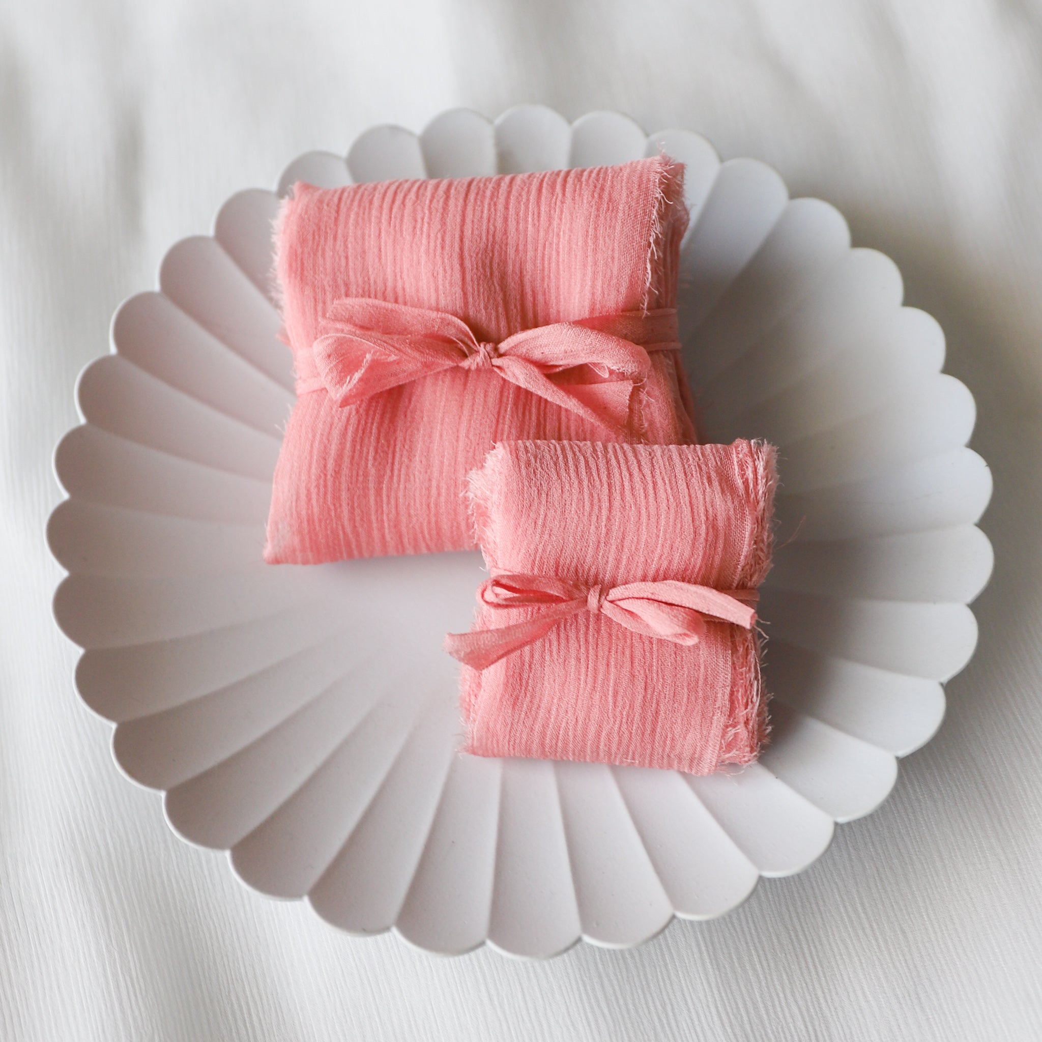 Crinkle Silk Ribbon | Candy Pink