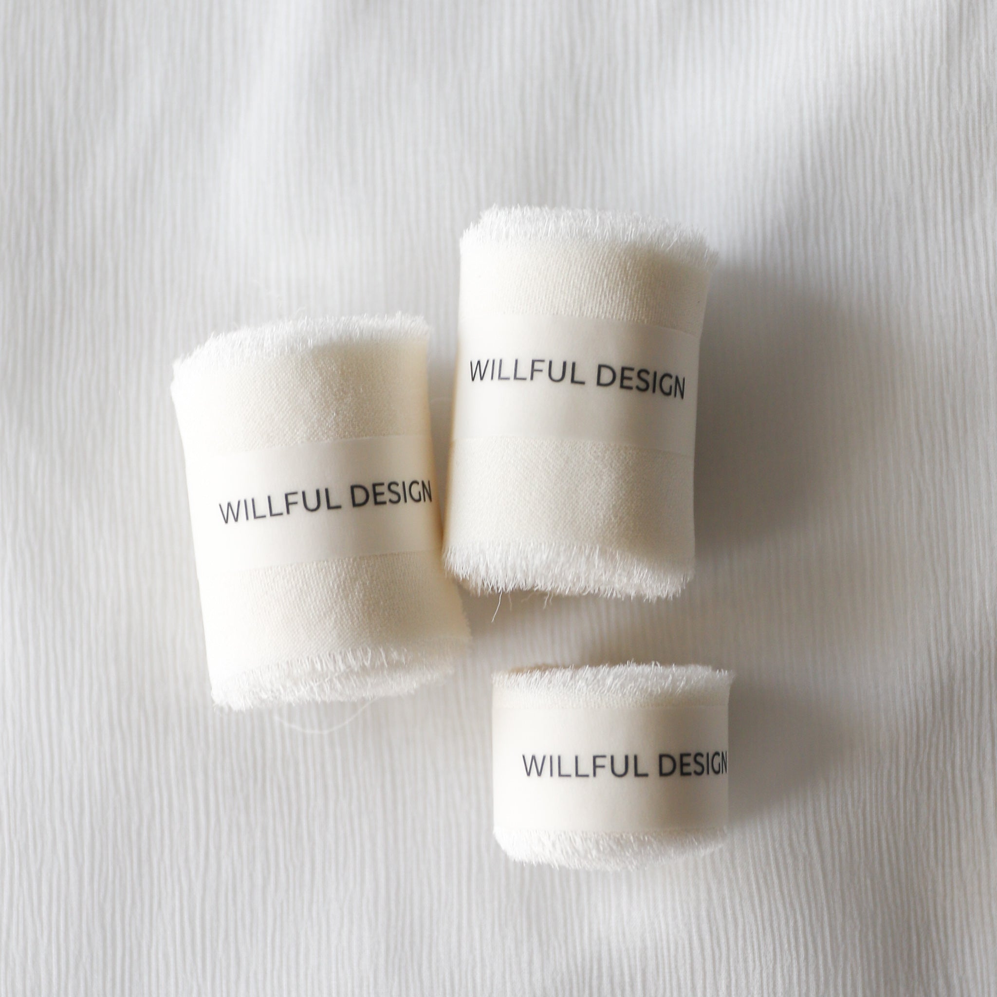 Matt Silk Ribbon | White