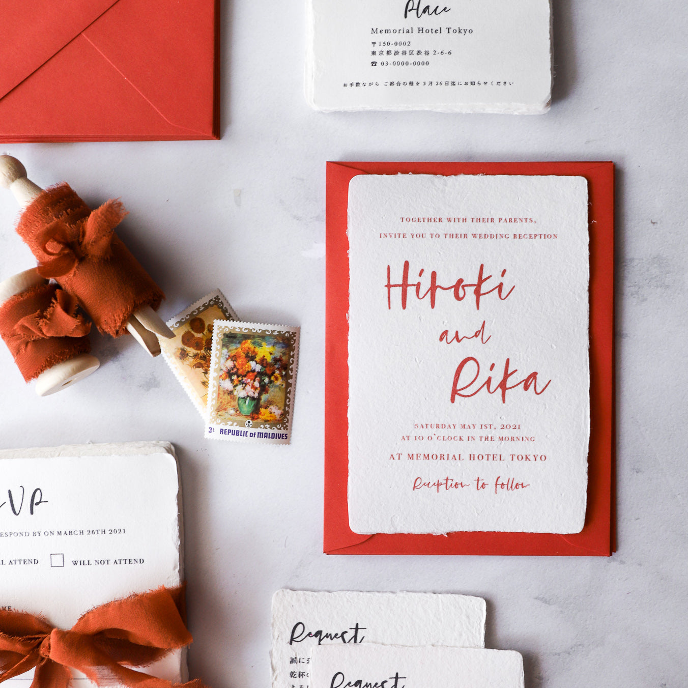 SAMPLE / Invitation / Cotton paper