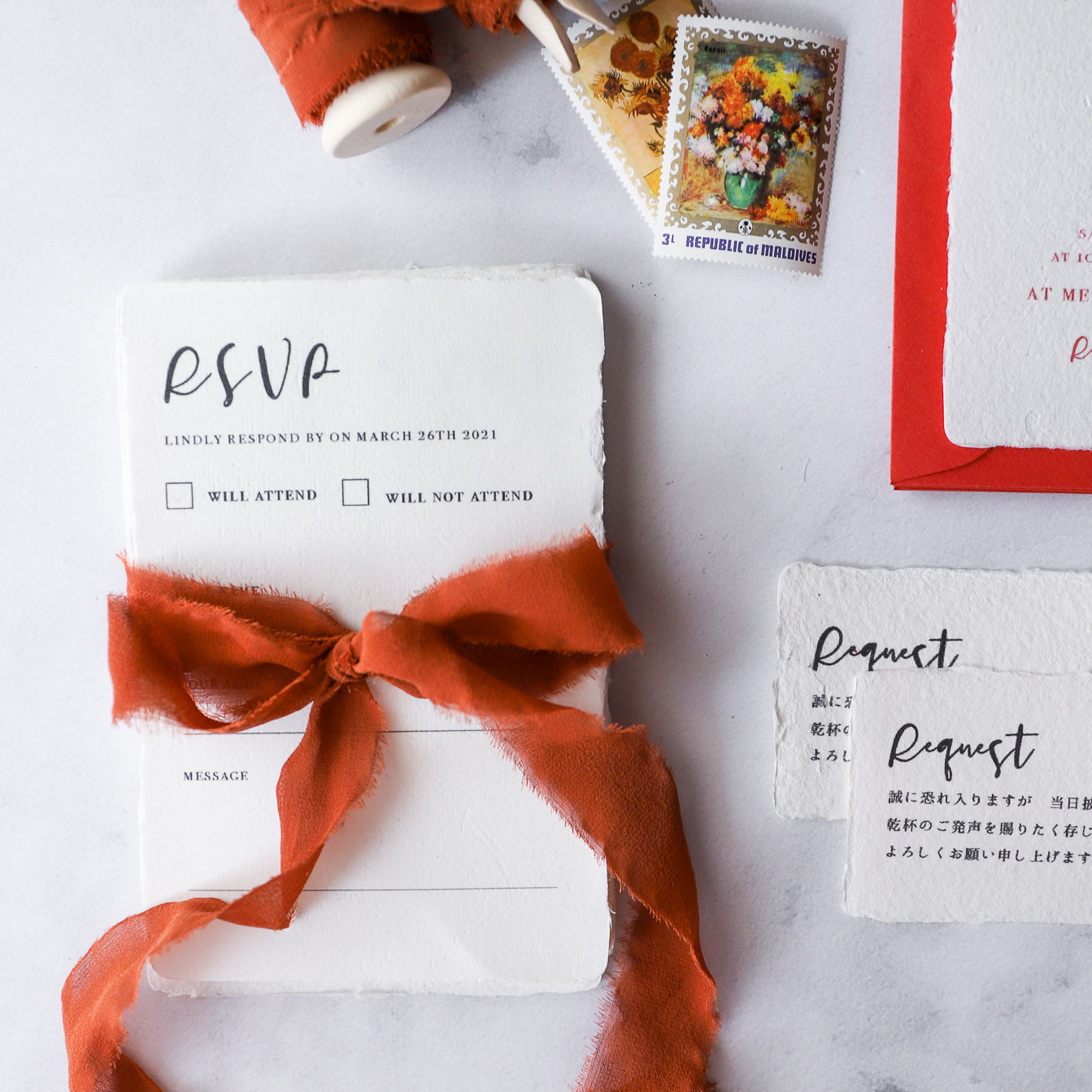 SAMPLE / Invitation / Cotton paper