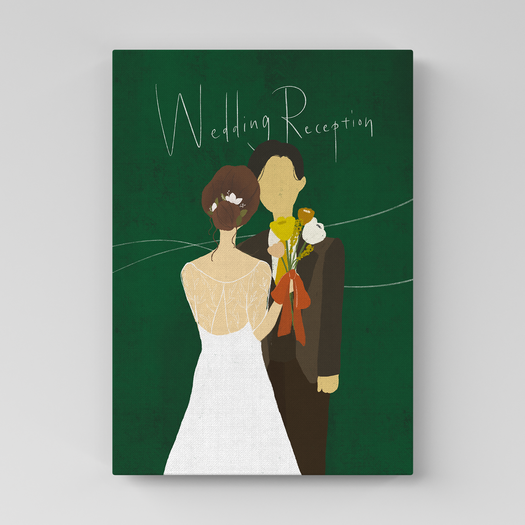 Modern Illustration【Yellow / Pink / Blue / Green】