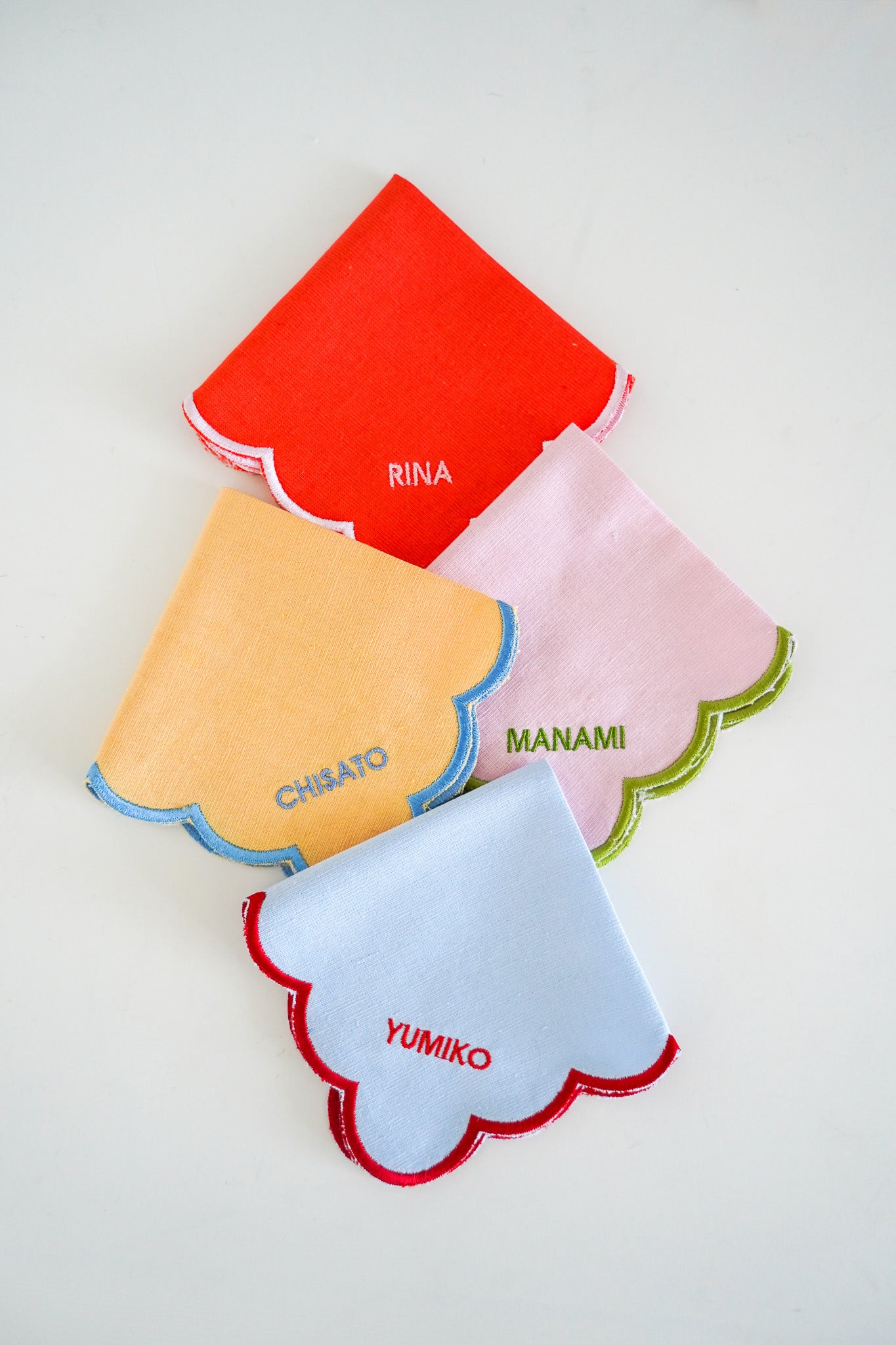 席札ハンカチ #Wave | Sky Blue