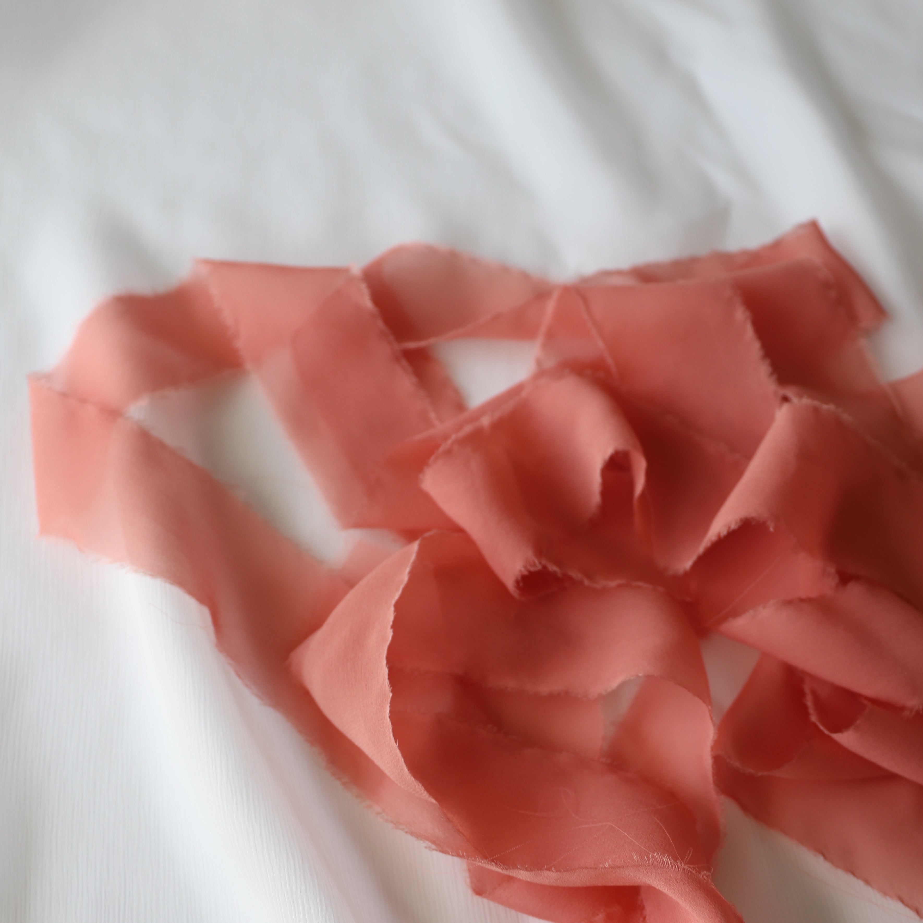 Silk Chiffon | Coral Pink