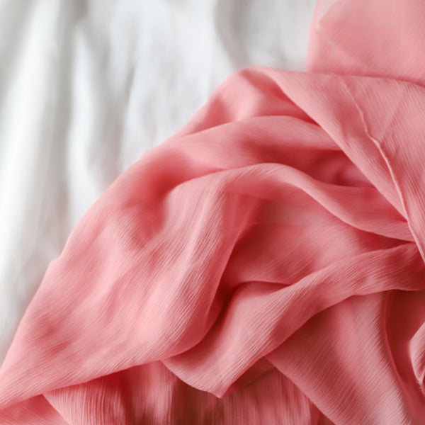 Crinkle Silk Ribbon | Candy Pink