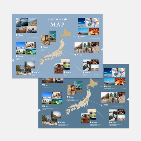 【Option】Profile book Template #Memorial Map
